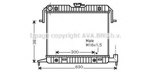 AVA QUALITY COOLING OL2085 Радіатор, охолодження двигуна