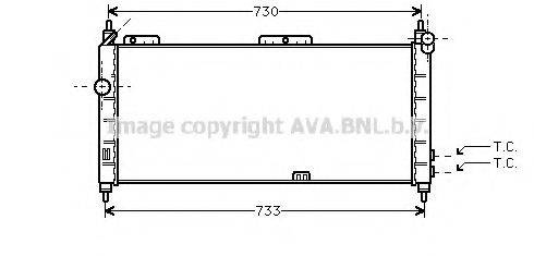 AVA QUALITY COOLING OL2203 Радіатор, охолодження двигуна