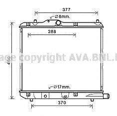 AVA QUALITY COOLING OL2590 Радіатор, охолодження двигуна