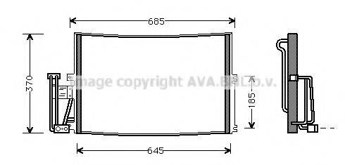 AVA QUALITY COOLING OL5241D Конденсатор, кондиціонер