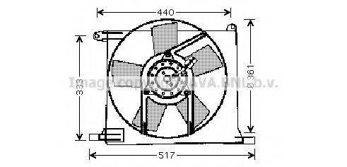 AVA QUALITY COOLING OL7501 Вентилятор, охолодження двигуна