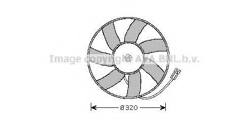 AVA QUALITY COOLING OL7522 Вентилятор, охолодження двигуна