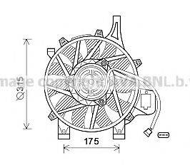 AVA QUALITY COOLING OL7536 Вентилятор, охолодження двигуна