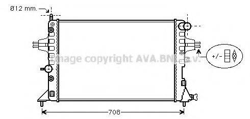 AVA QUALITY COOLING OLA2254 Радіатор, охолодження двигуна