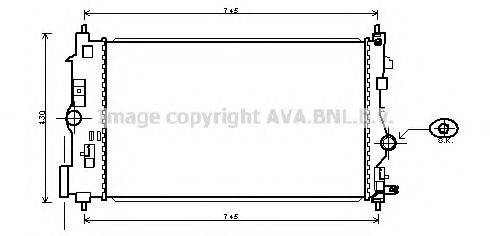AVA QUALITY COOLING OLA2488 Радіатор, охолодження двигуна
