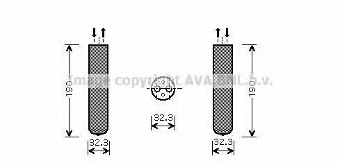 AVA QUALITY COOLING OLD343 Осушувач, кондиціонер