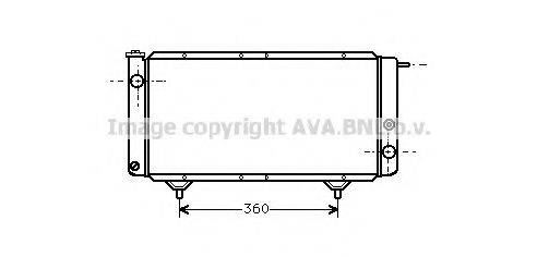 AVA QUALITY COOLING PE2003 Радіатор, охолодження двигуна