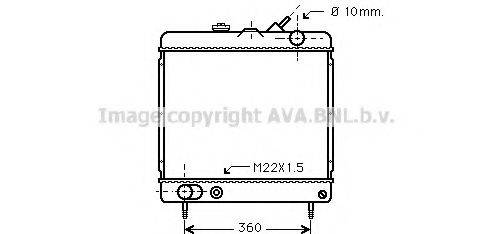 AVA QUALITY COOLING PE2034 Радіатор, охолодження двигуна