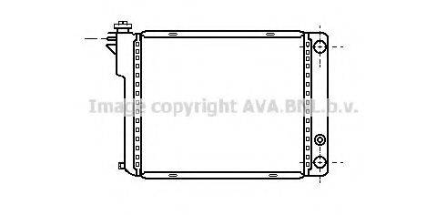 AVA QUALITY COOLING PE2041 Радіатор, охолодження двигуна