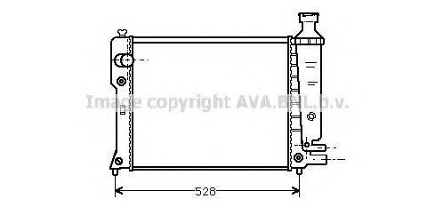 AVA QUALITY COOLING PE2092 Радіатор, охолодження двигуна