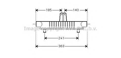 AVA QUALITY COOLING PE3284 масляний радіатор, моторне масло