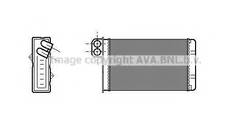 AVA QUALITY COOLING PE6015 Теплообмінник, опалення салону