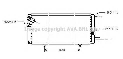 AVA QUALITY COOLING PEA2085 Радіатор, охолодження двигуна