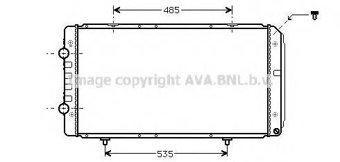 AVA QUALITY COOLING PEA2268 Радіатор, охолодження двигуна