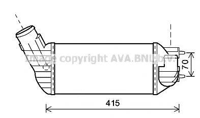 AVA QUALITY COOLING PEA4360 Інтеркулер