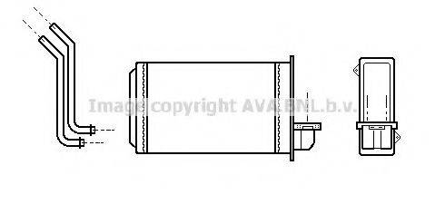 AVA QUALITY COOLING PEA6088 Теплообмінник, опалення салону