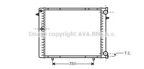 AVA QUALITY COOLING RT2125 Радіатор, охолодження двигуна