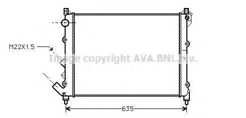 AVA QUALITY COOLING RT2164 Радіатор, охолодження двигуна