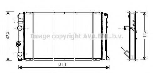 AVA QUALITY COOLING RT2263 Радіатор, охолодження двигуна