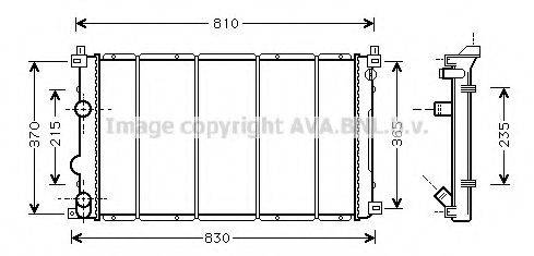 AVA QUALITY COOLING RT2361 Радіатор, охолодження двигуна