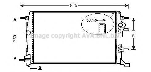 AVA QUALITY COOLING RT2414 Радіатор, охолодження двигуна