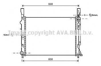 AVA QUALITY COOLING RT2472 Радіатор, охолодження двигуна