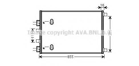 AVA QUALITY COOLING RT5422 Конденсатор, кондиціонер