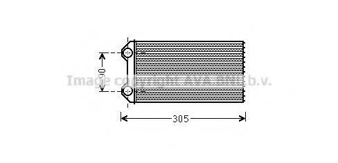 AVA QUALITY COOLING RT6439 Теплообмінник, опалення салону