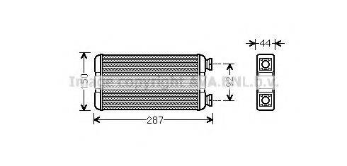 AVA QUALITY COOLING RT6457 Теплообмінник, опалення салону