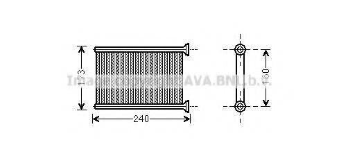 AVA QUALITY COOLING RT6569 Теплообмінник, опалення салону