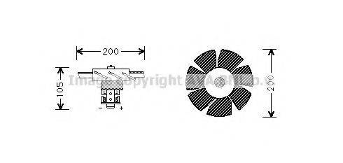 AVA QUALITY COOLING RT7518 Електродвигун, вентиляція салону