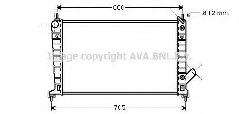 AVA QUALITY COOLING SB2036 Радіатор, охолодження двигуна