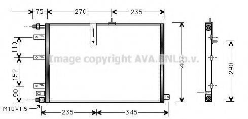 AVA QUALITY COOLING SB5038 Конденсатор, кондиціонер