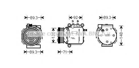 AVA QUALITY COOLING SBK053 Компресор, кондиціонер