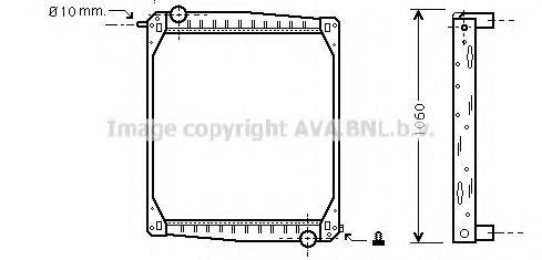 AVA QUALITY COOLING SC2012 Радіатор, охолодження двигуна