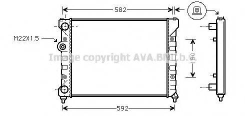 AVA QUALITY COOLING STA2035 Радіатор, охолодження двигуна