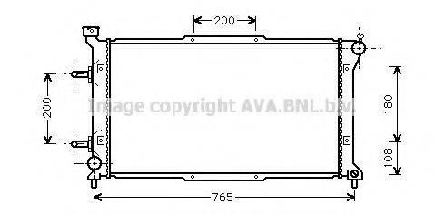 AVA QUALITY COOLING SU2037 Радіатор, охолодження двигуна