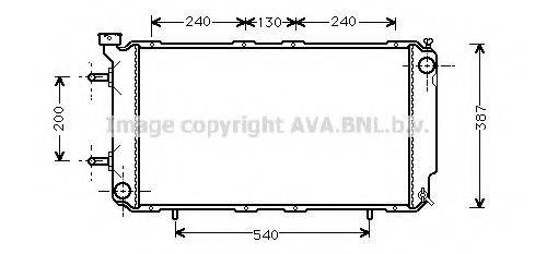 AVA QUALITY COOLING SUA2035 Радіатор, охолодження двигуна