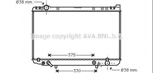 AVA QUALITY COOLING TO2207 Радіатор, охолодження двигуна