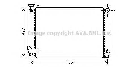 AVA QUALITY COOLING TO2463 Радіатор, охолодження двигуна