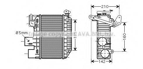 AVA QUALITY COOLING TO4365 Інтеркулер