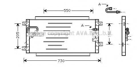 AVA QUALITY COOLING TO5252 Конденсатор, кондиціонер