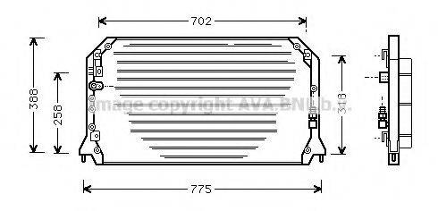 AVA QUALITY COOLING TO5254 Конденсатор, кондиціонер