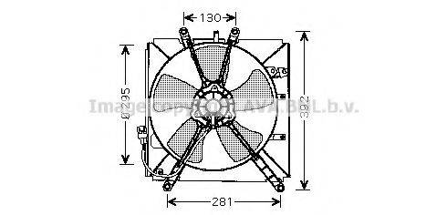 AVA QUALITY COOLING TO7512 Вентилятор, охолодження двигуна