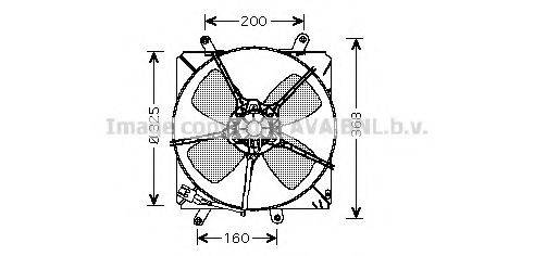 AVA QUALITY COOLING TO7514 Вентилятор, охолодження двигуна