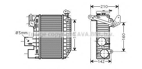 AVA QUALITY COOLING TOA4365 Інтеркулер