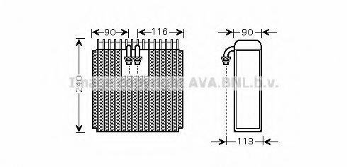 AVA QUALITY COOLING TOV385 Випарник, кондиціонер