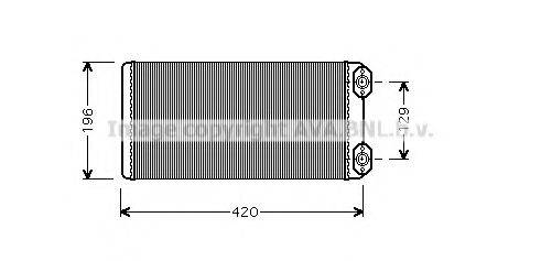 AVA QUALITY COOLING VL6036 Теплообмінник, опалення салону