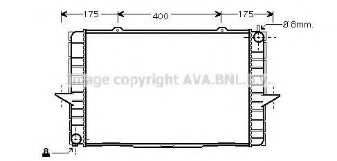 AVA QUALITY COOLING VO2148 Радіатор, охолодження двигуна