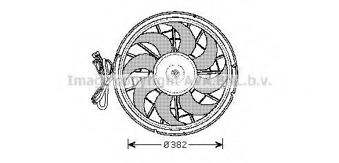 AVA QUALITY COOLING VO7507 Вентилятор, охолодження двигуна